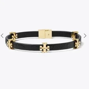 Tory Burch | Jewelry | Tory Burch Black And Gold Belt With  display picture 1